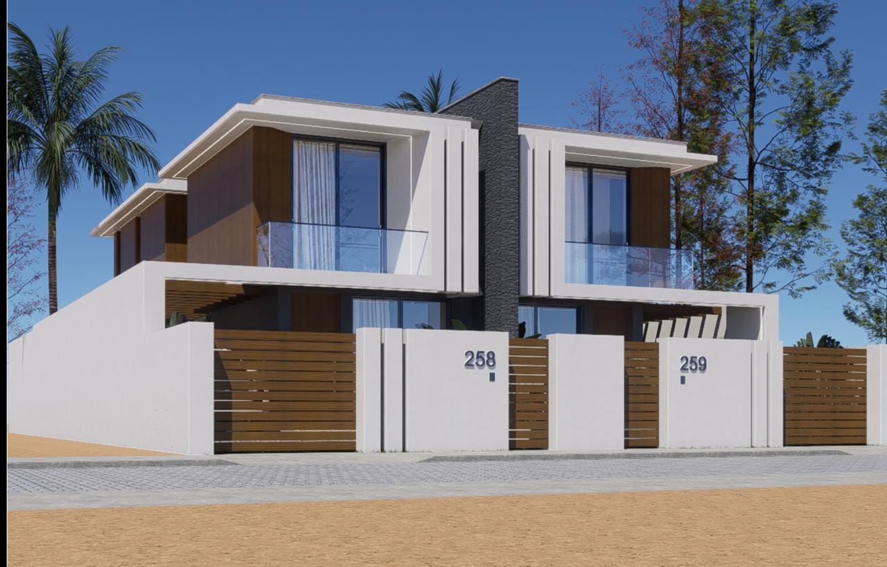 Projecto 3D da fachada